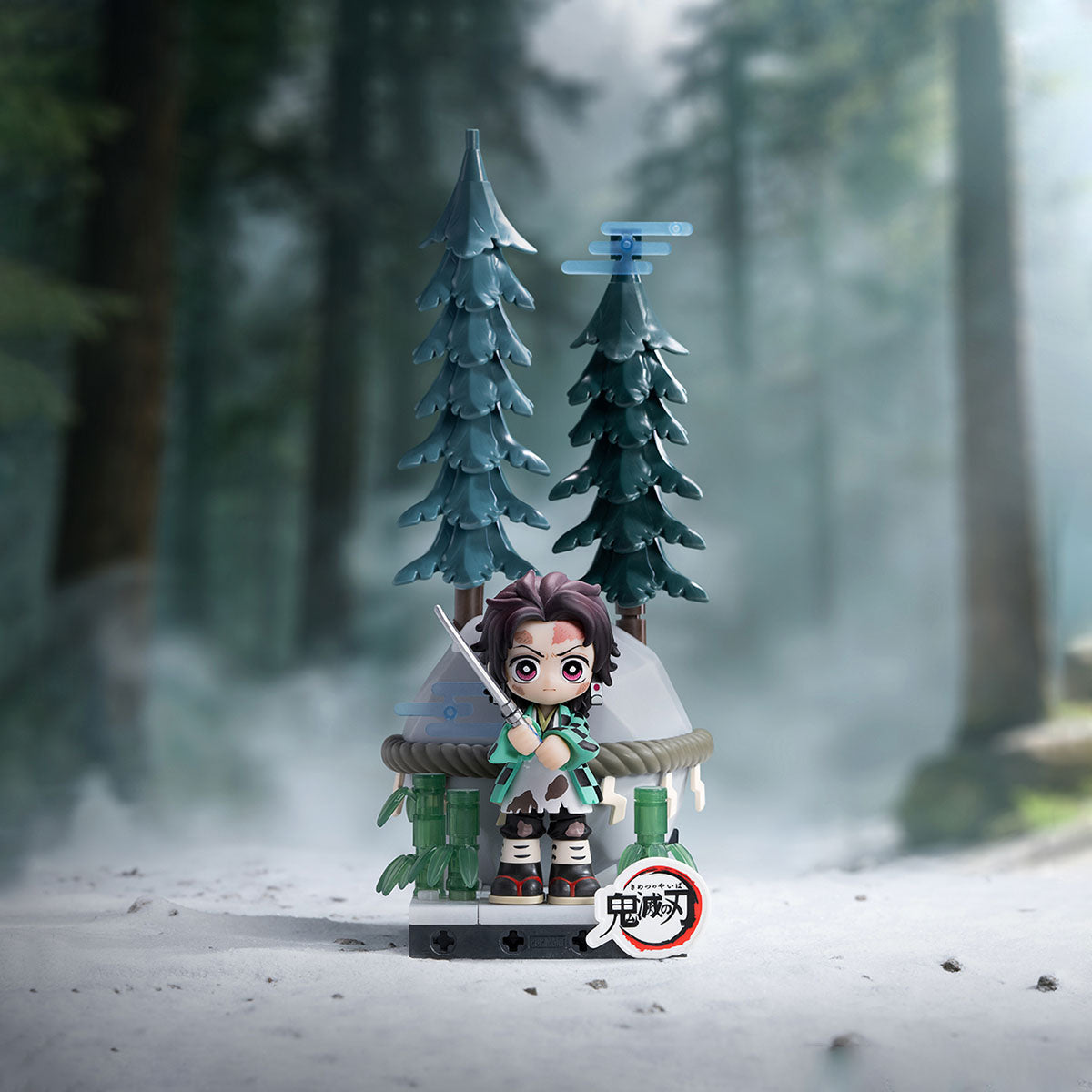 Demon Slayer Tanjiro Kamado Cleaving Stone - official design example; random blind-box outcome not guaranteed