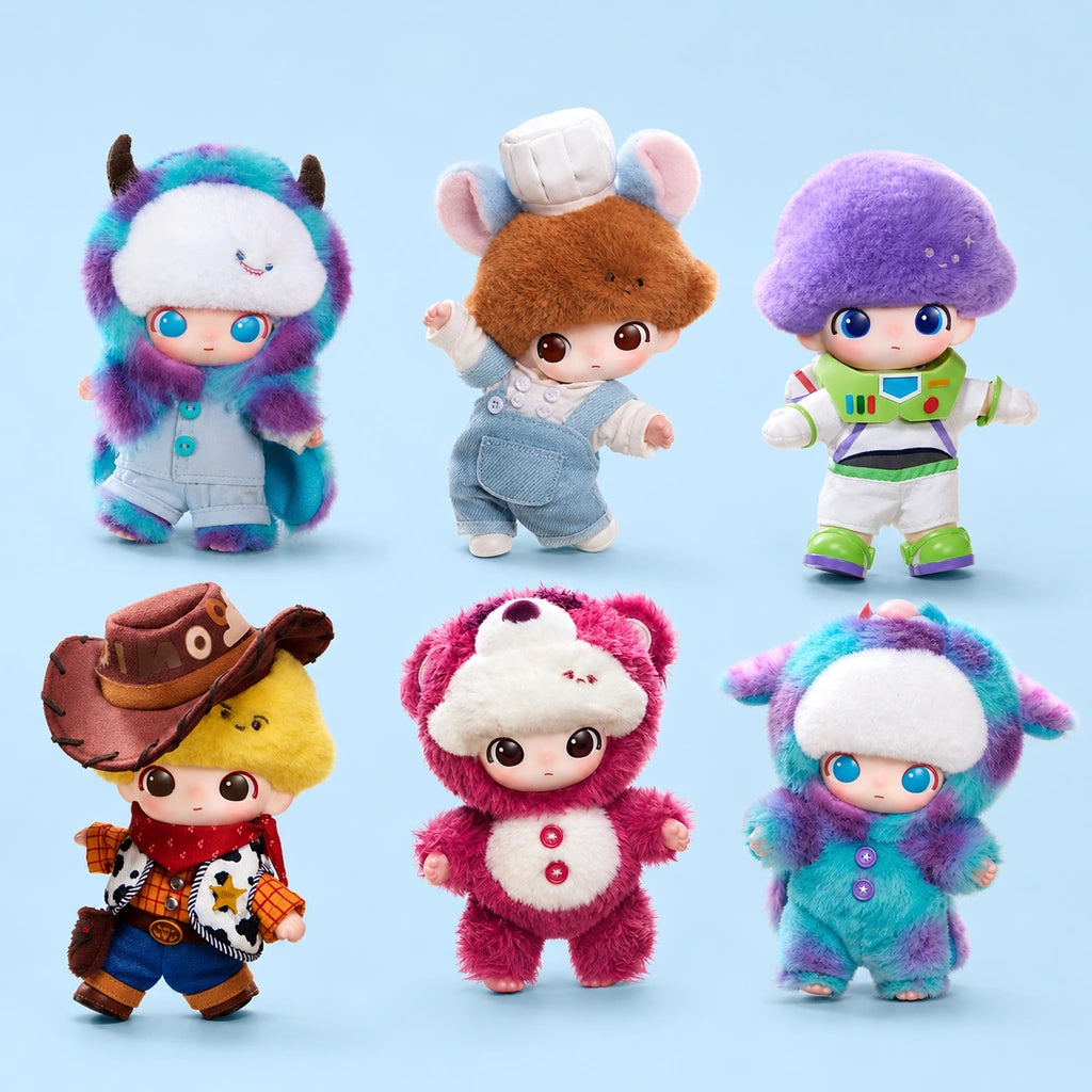 DIMOO WORLD x PIXAR Series Vinyl Plush Pendant character lineup