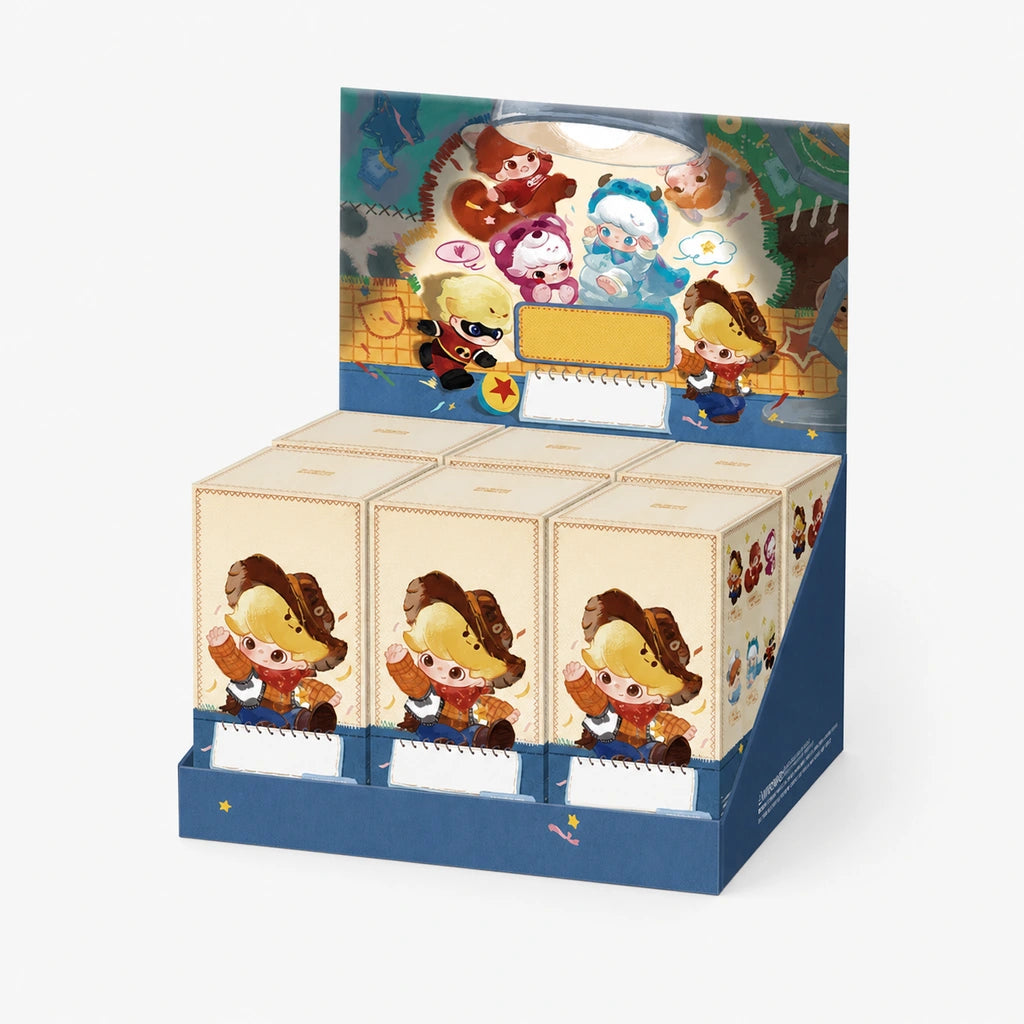 DIMOO WORLD x PIXAR Series Vinyl Plush Pendant six-box whole set display