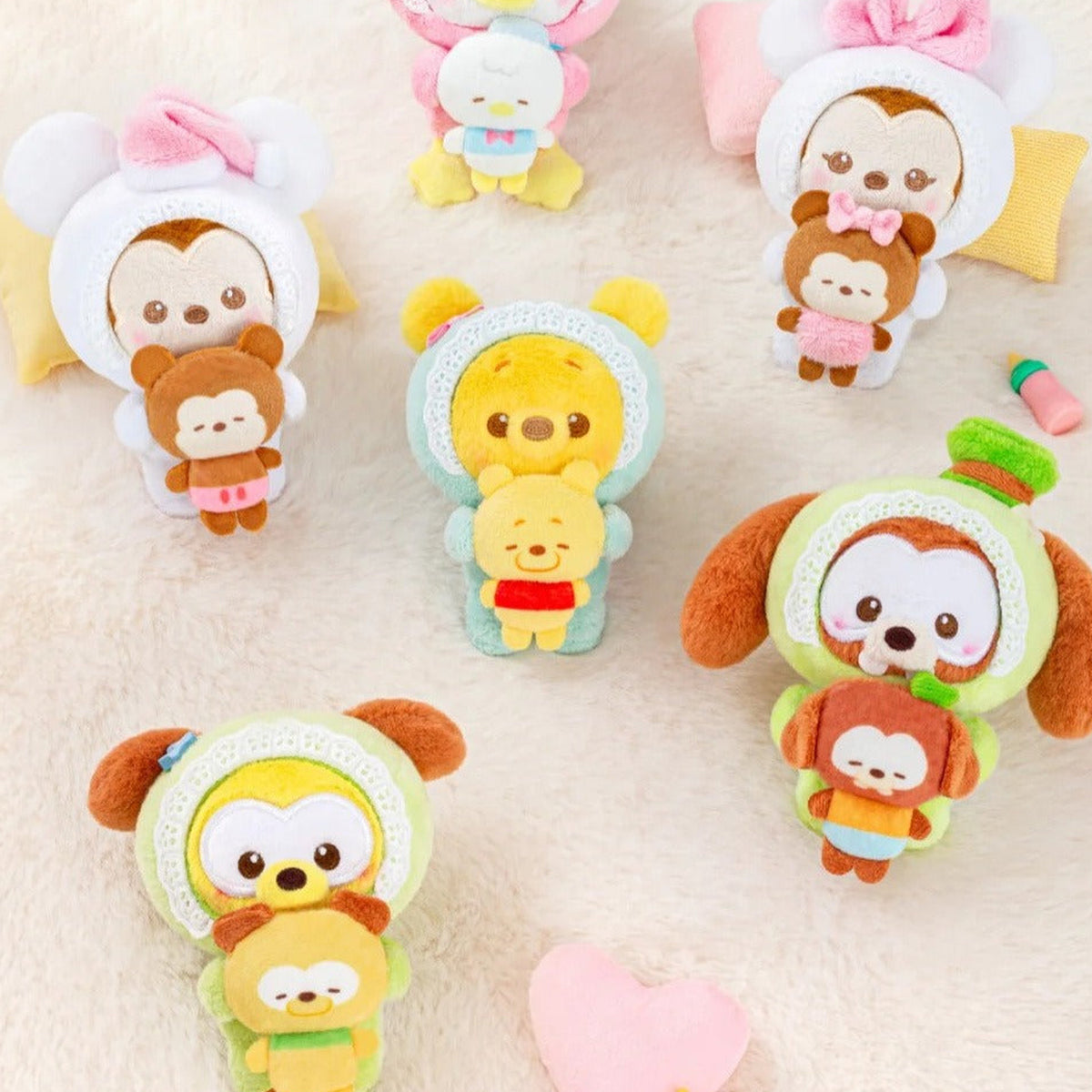 Disney Baby Dreams Series Plush Pendant Blind Box - Several complete pendant design examples; random design not guaranteed