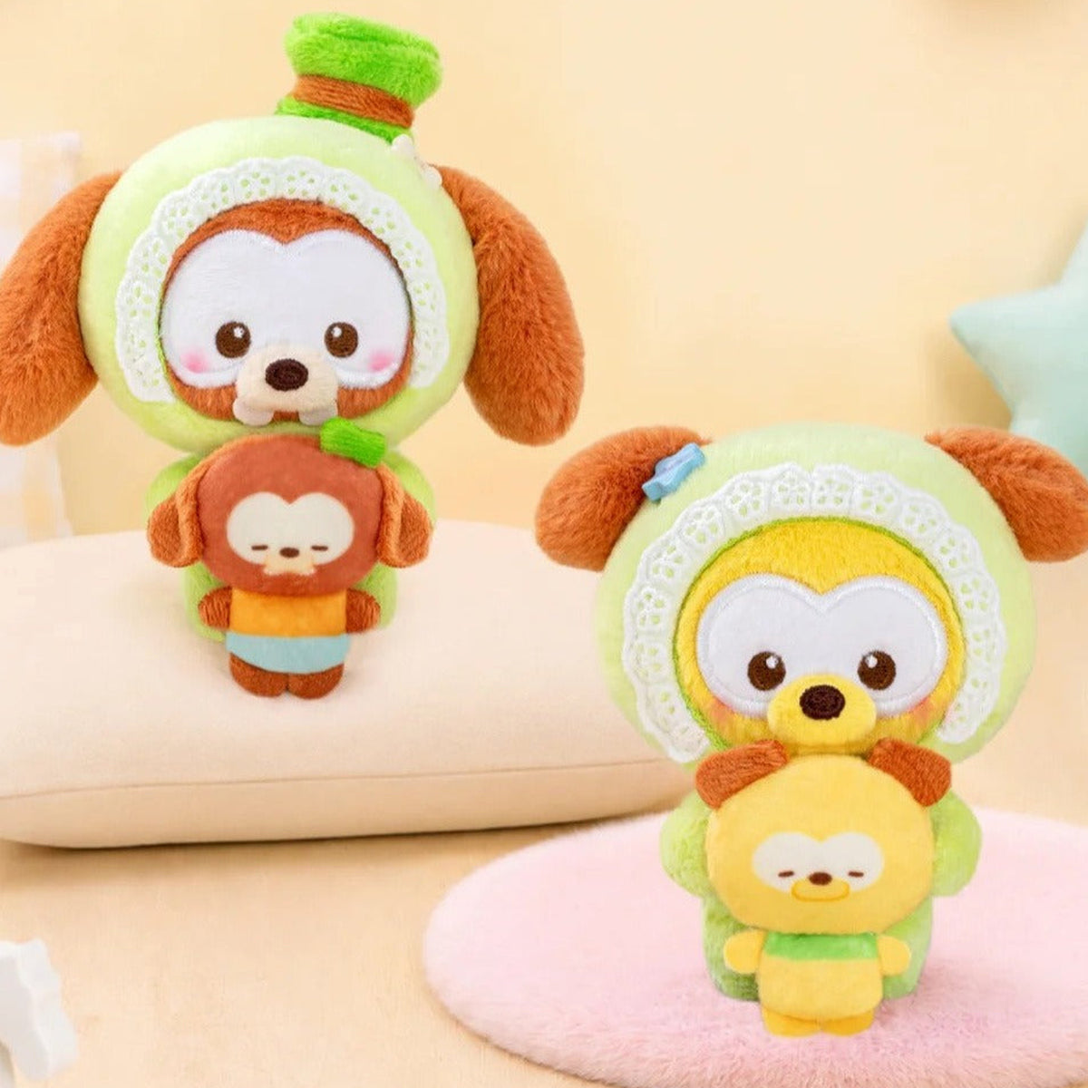 Disney Baby Dreams Series Plush Pendant Blind Box - Green hood design examples; random design not guaranteed