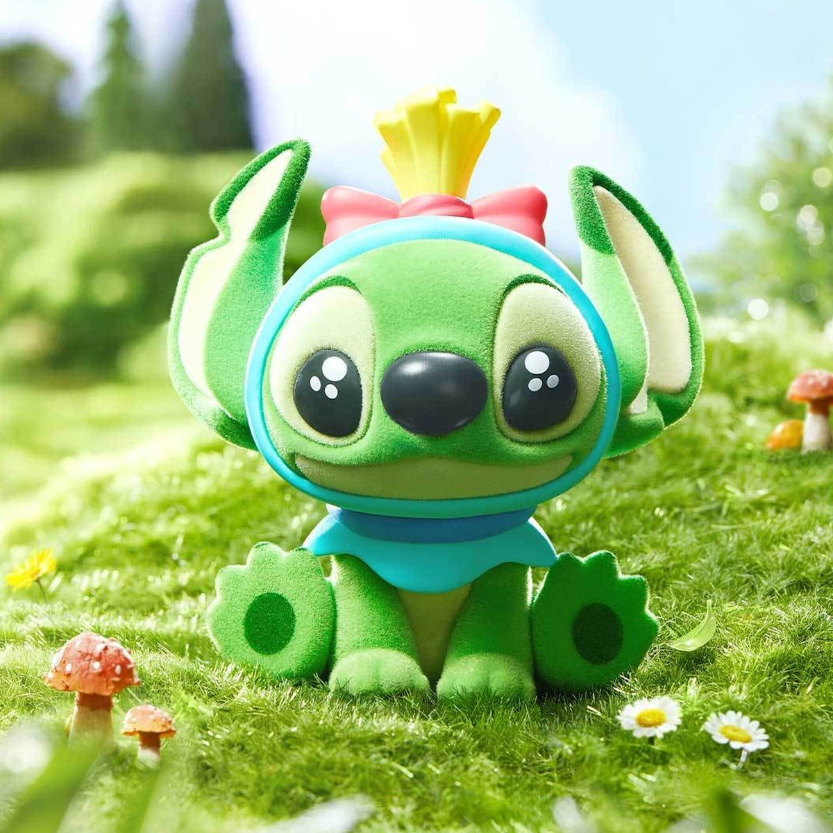 Disney Stitch Little Emotions blind box series - Turn on the Charm green secret design example; secret not guaranteed