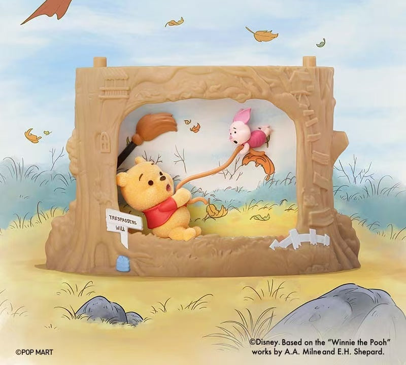 Disney Winnie-the-Pooh Treehouse Theatre blind box series - A Blustery Day series design example; not a confirmed selection