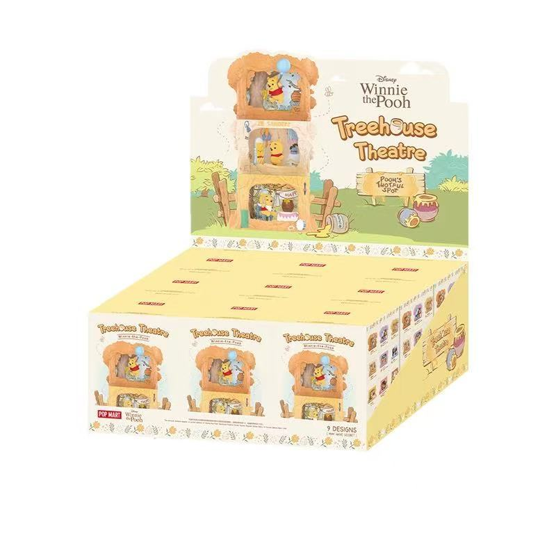 Disney Winnie-the-Pooh Treehouse Theatre blind box series - full set display packaging for nine blind boxes