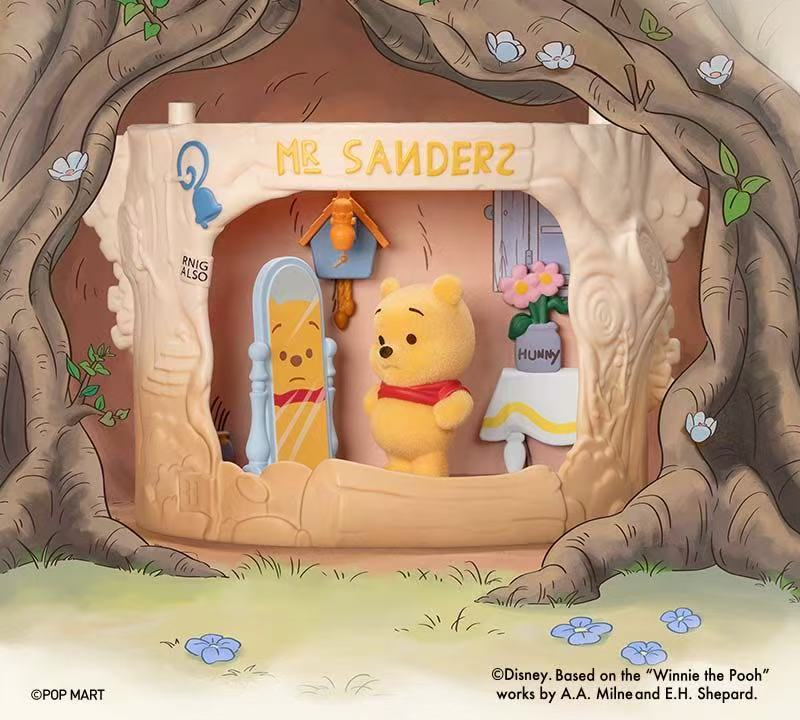 Disney Winnie-the-Pooh Treehouse Theatre blind box series - Morning Mirror Check series design example; not a confirmed selection