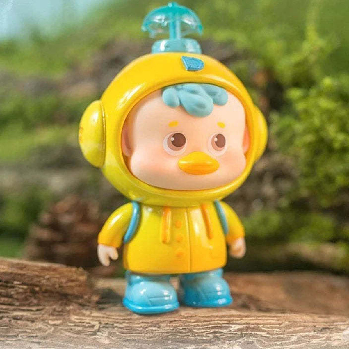 Diudiu Baby Hello Childhood Series Blind Box - Complete yellow raincoat figure example; random design not guaranteed