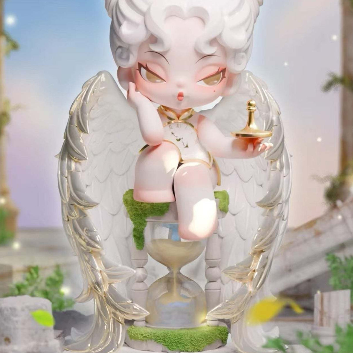 DODO NAMI Nightmare Core Series Figures, Blind Box - White figure detail with upper hair and lower display base cropped; random design not guaranteed