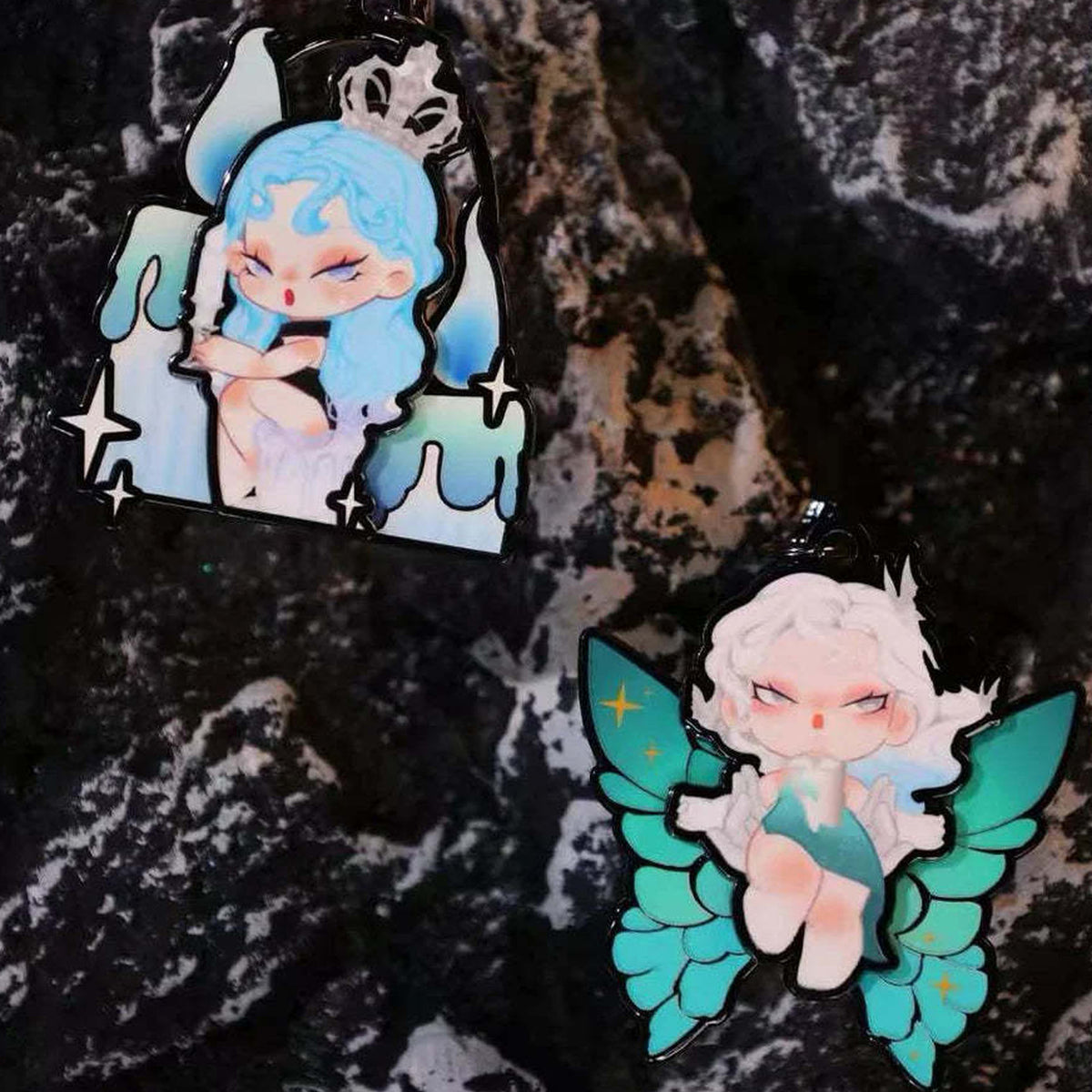 DoDo Nami Nightmare Core Series Pendant Blind Box - Paired decorative pendant examples; upper attachment cropped; random design not guaranteed