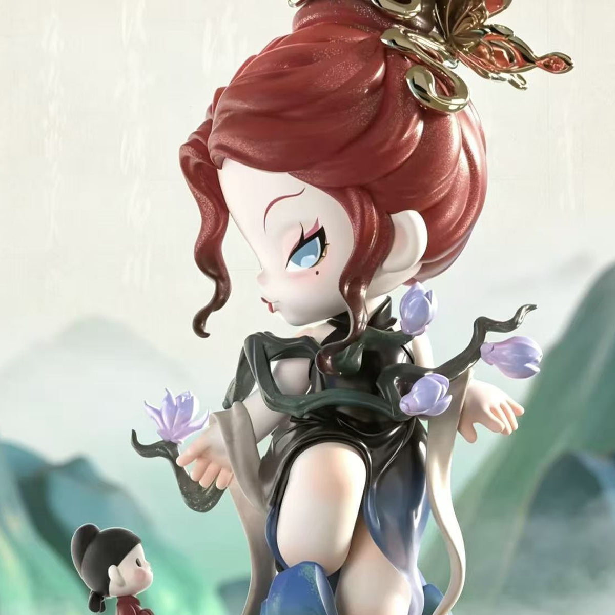 DODO NAMI Strange Tales Dreamland Series Figure Blind Box - DODO NAMI red-haired figure detail with lower base cropped; random design not guaranteed