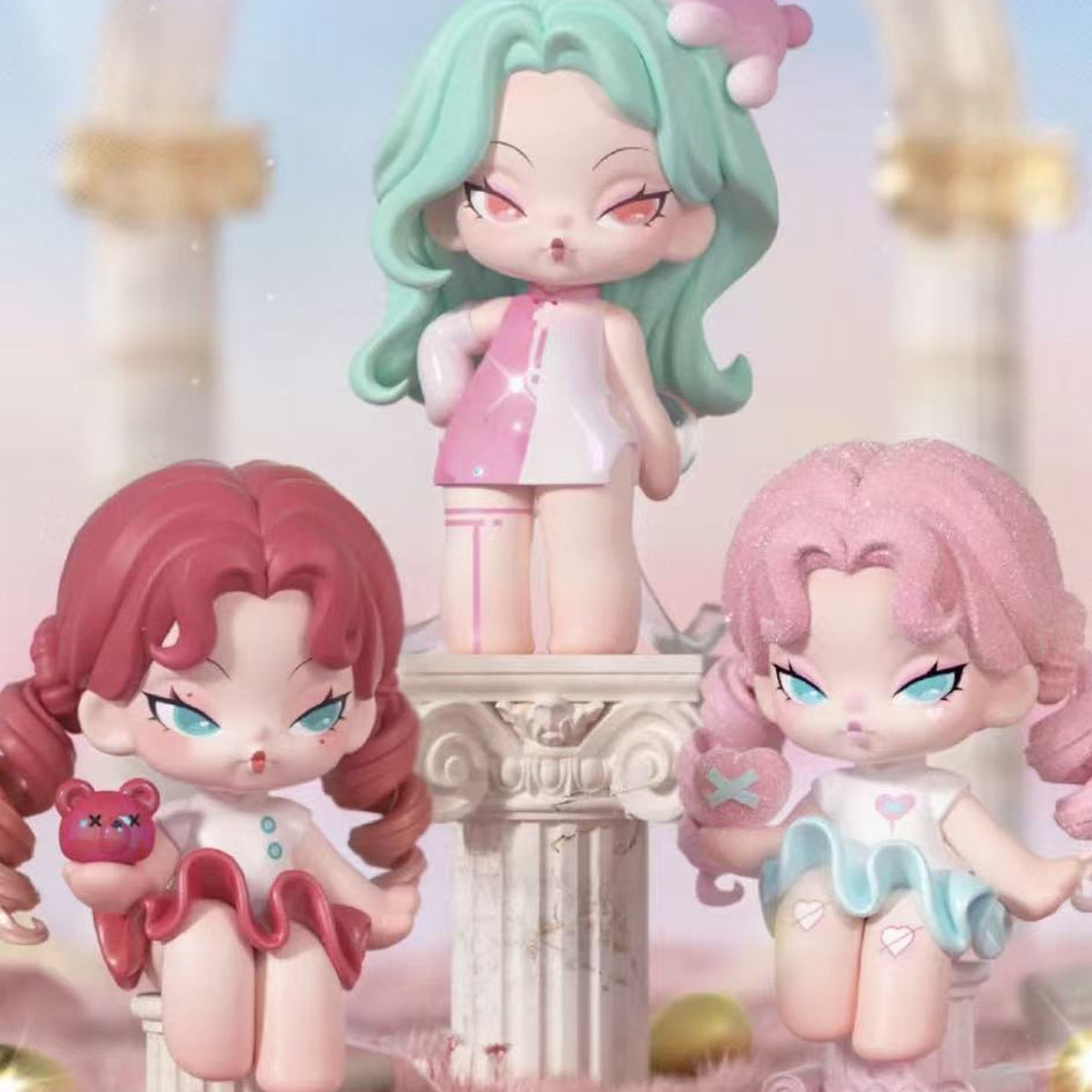 DoDo Nami Virtual World Series Figure Blind Box - Pastel scene design comparison; random design not guaranteed