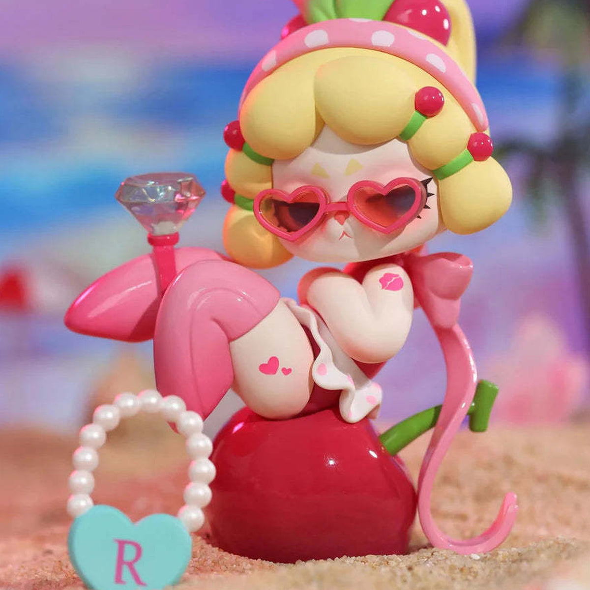 DODO RARA Savage Growth Series PVC Figures, Blind Box - Pink figure detail with upper head decoration cropped; random design not guaranteed