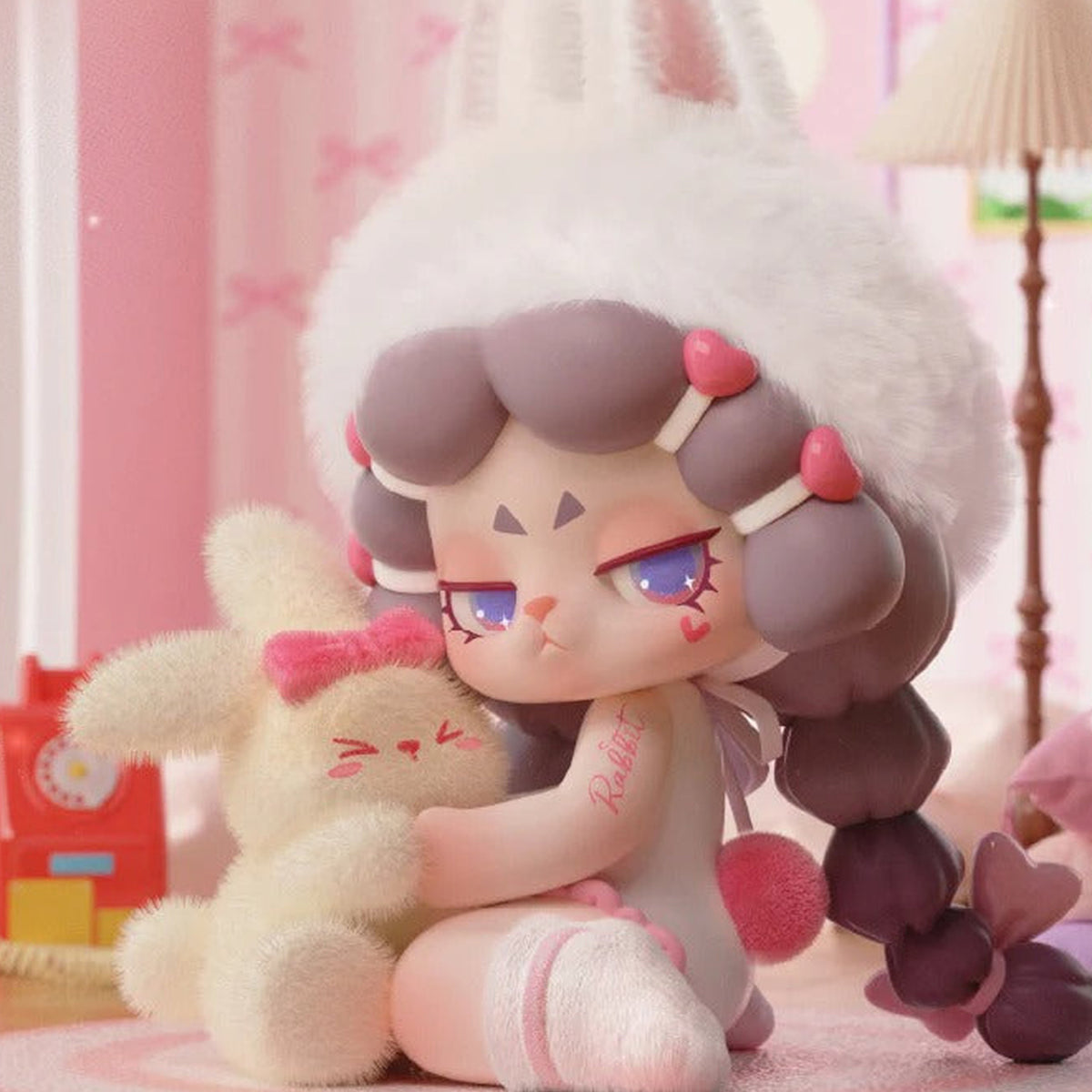 DODO RARA The Protagonist Of Your Story Series Figures, Blind Box - White rabbit hat design detail; random design not guaranteed