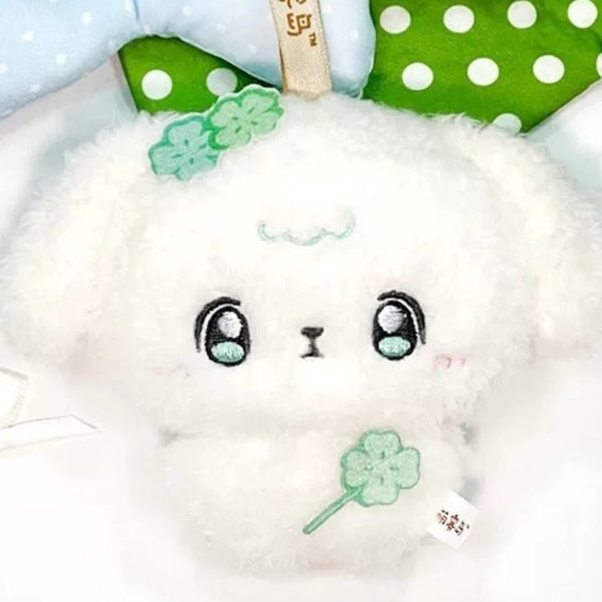 Dodowo Mogutoto Series Plush Pendant Blind Box - Complete white plush pendant body with upper strap cropped; random design not guaranteed