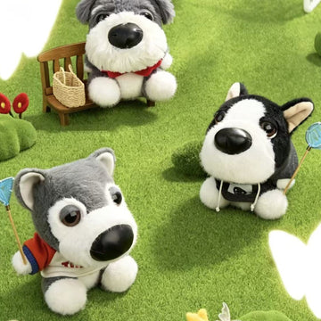 DOGGY OOTD Series Plush Pendant Blind Box - Dog themed complete plush pendant examples; random design not guaranteed