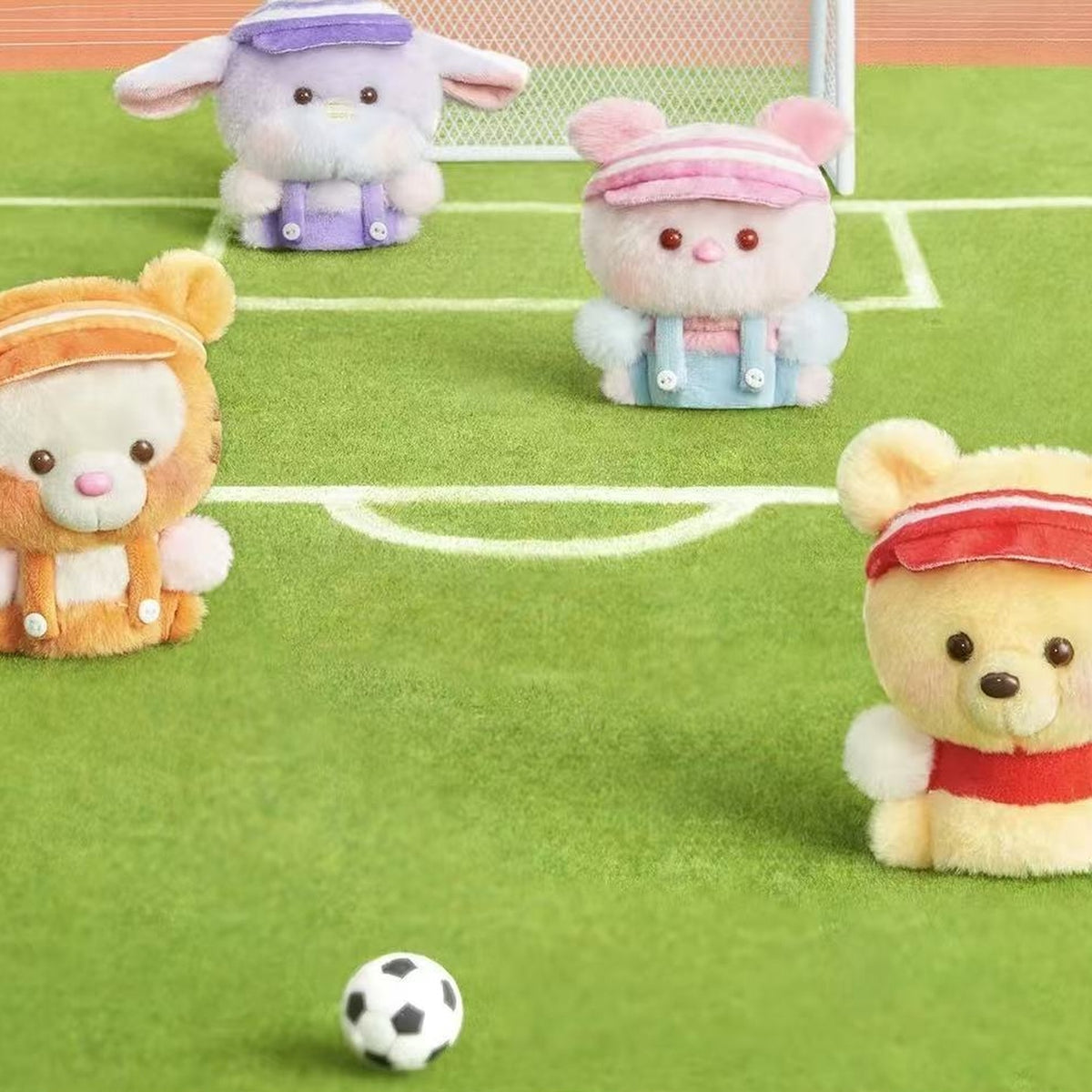 DSN Cheer Leader Series Plush Pendant Blind Box - Series overview with complete central plush examples; sports props not included; random design not guaranteed