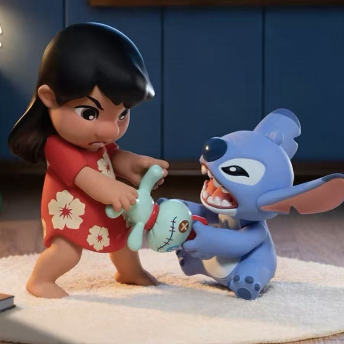 DSN Lilo Stltch Happy Daily Life Series Figure Blind Box - Complete Lilo and Stitch playful scene design example; random design not guaranteed