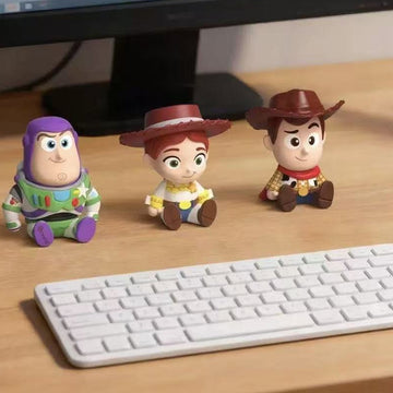 DSN Pixar Toy Story Cosmic Cuteness Series Mini Figure Blind Box - Complete Buzz Lightyear, Jessie and Woody mini figure examples; random design not guaranteed