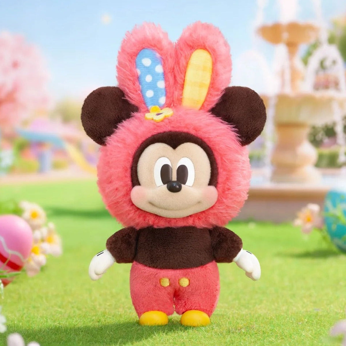 DSN Spring Easter Egg Series Plush Pendant Blind Box - Complete red plush pendant example; random design not guaranteed