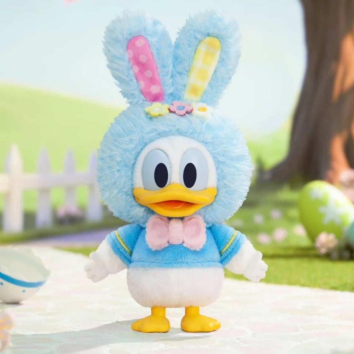 DSN Spring Easter Egg Series Plush Pendant Blind Box - Complete blue plush pendant example; random design not guaranteed