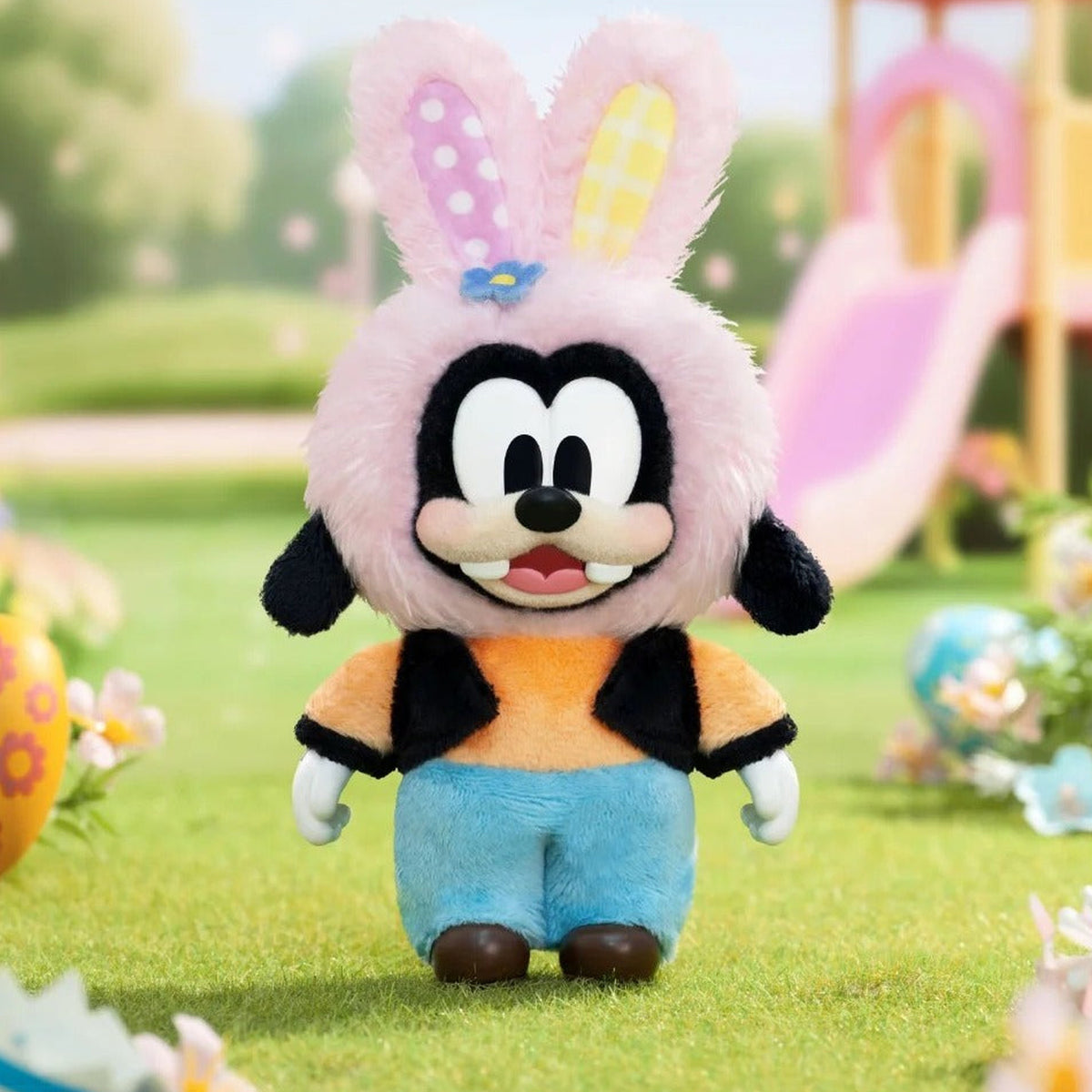 DSN Spring Easter Egg Series Plush Pendant Blind Box - Complete pink plush pendant example; random design not guaranteed
