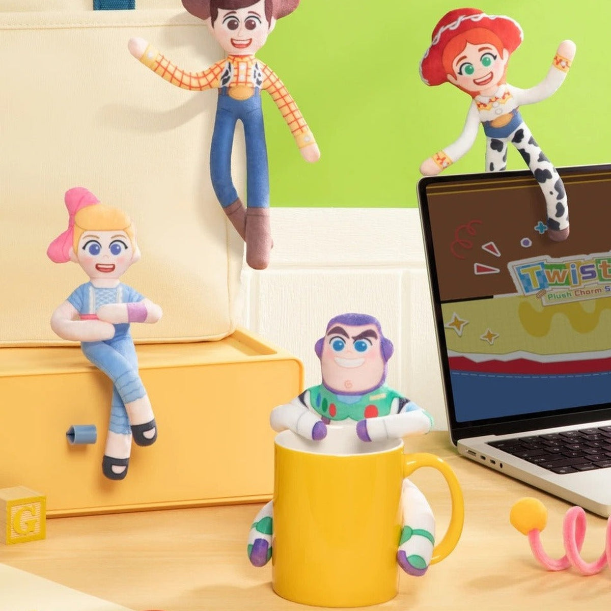 DSN Toy Story 5 Twist Fun Series Plush Pendant Blind Box - Twist Fun plush pendant styling with complete central body examples; random design not guaranteed