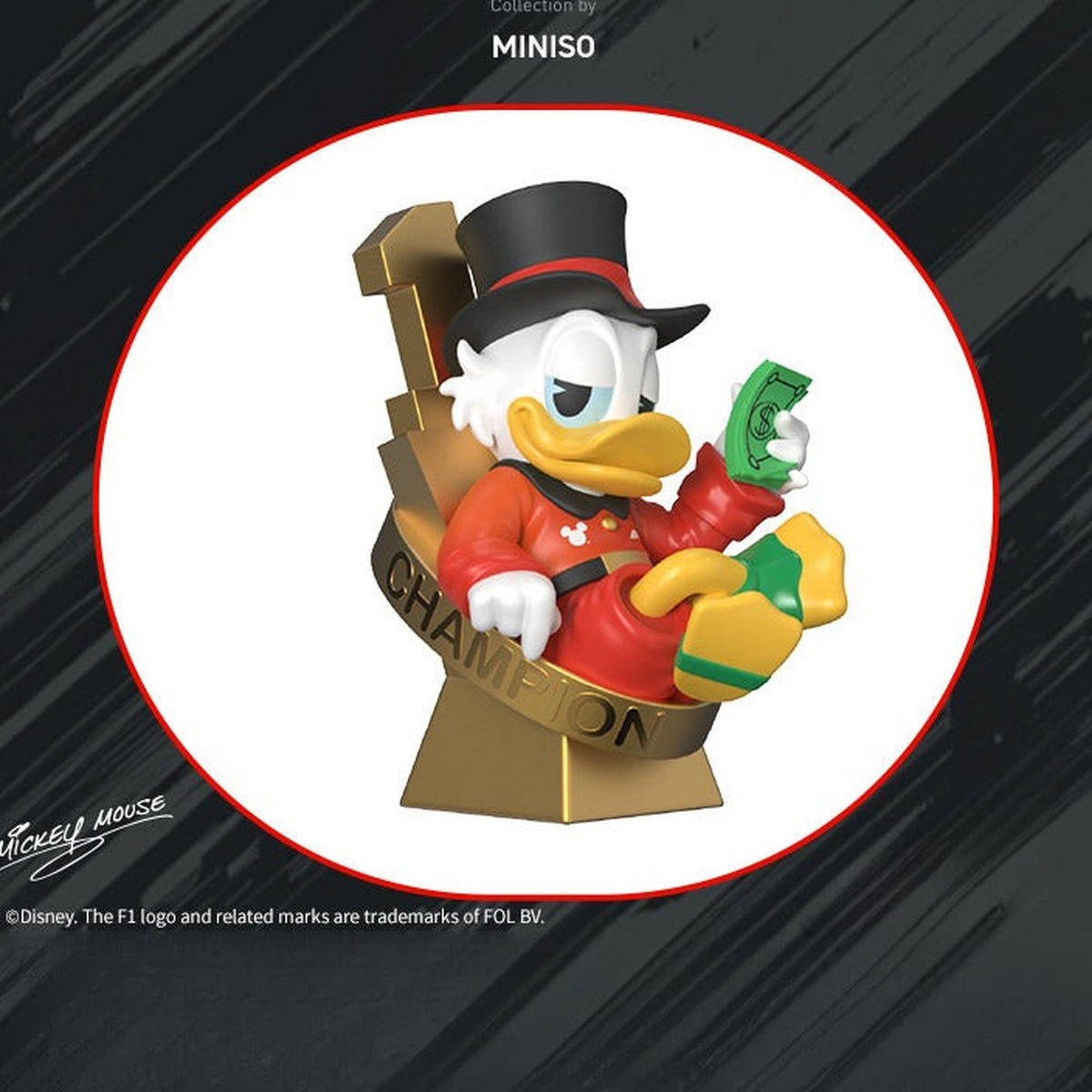 DSN x Formula 1® Glory Moments Series Figure Blind Box - Trophy-seated design example; random design not guaranteed