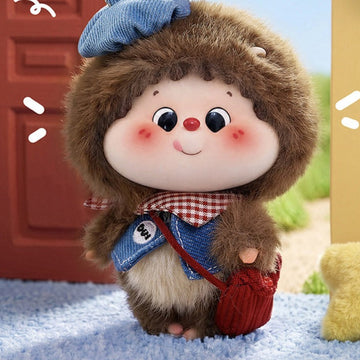 Dui Dui Dui Good Morning Series Plush Pendant Blind Box (PRE-ORDER) - Good Morning plush pendant body example with upper beret cropped; random design not guaranteed