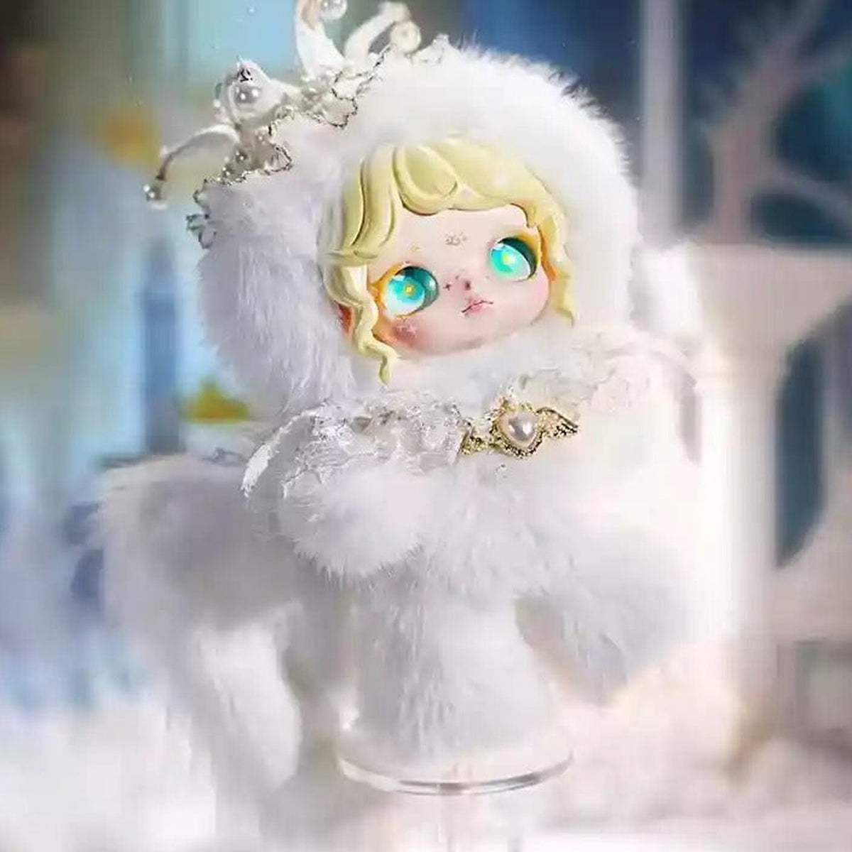DUMIA Aria Whisper Of Snow Traces Series Plush Dolls, Blind Box - White hood complete design example; random design not guaranteed