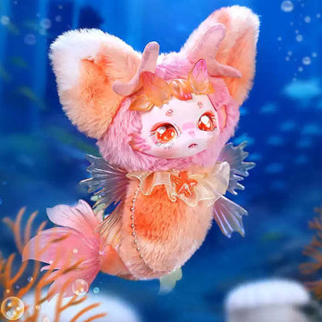 DUMIA Deep Sea Star Man Mobile Vinyl Plush Dolls, Blind Box - Orange complete sea themed plush example; random design not guaranteed