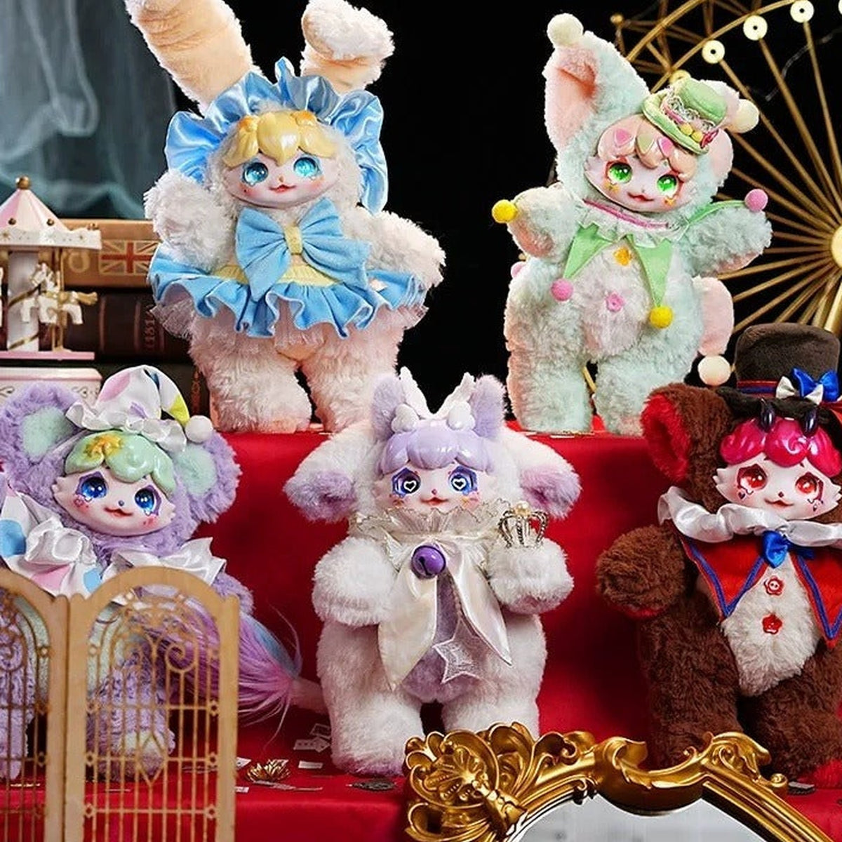 DUMIA Miracle Park Series Action Figure Plush Doll Blind Box - Series design overview; random design not guaranteed