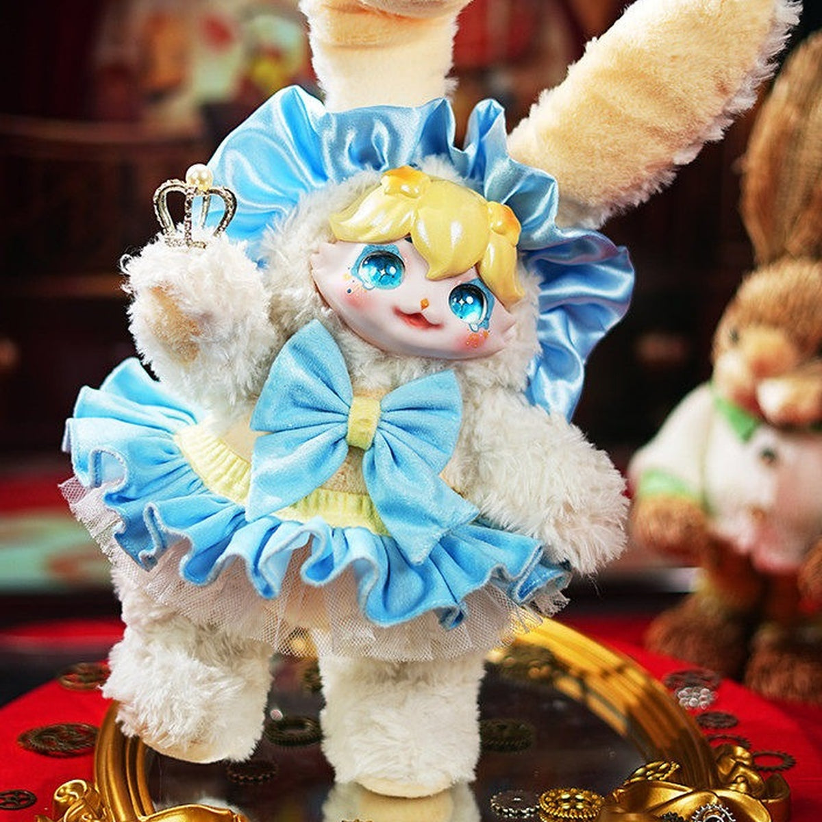DUMIA Miracle Park Series Action Figure Plush Doll Blind Box - Blue long-ear design detail; random design not guaranteed