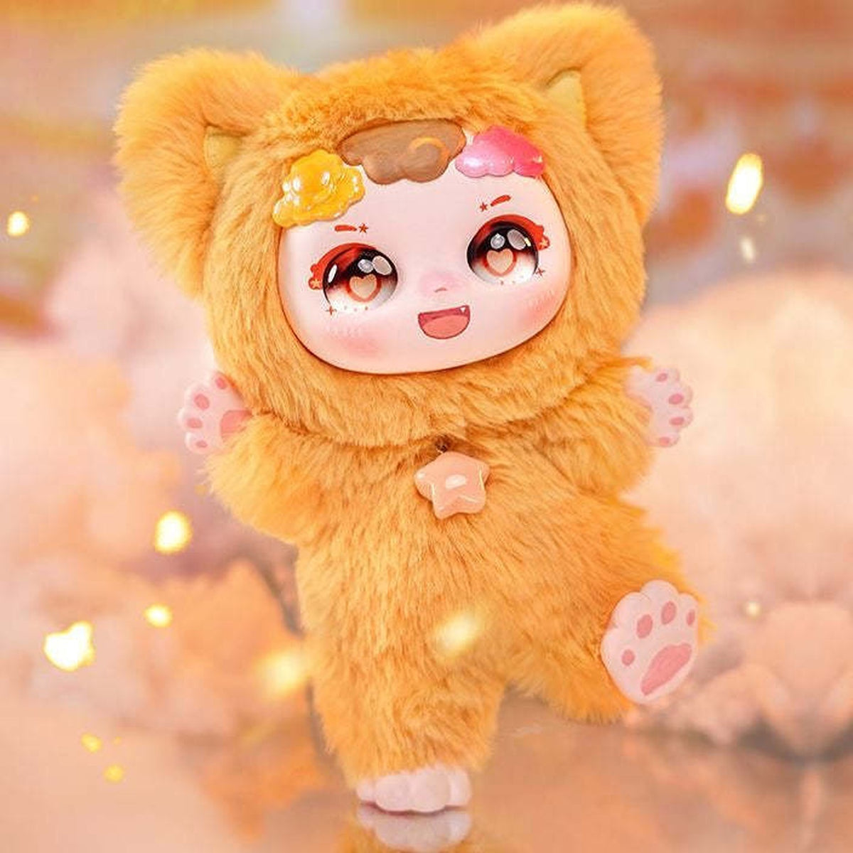 Dumia-Ula Weather Series Plush Dolls, Blind Box - Orange complete plush example; random design not guaranteed