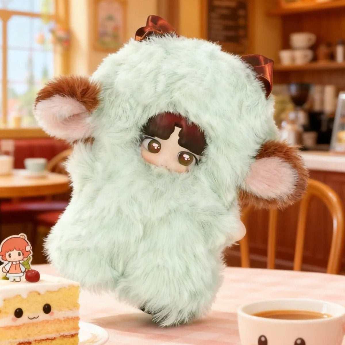 ECHOMORE Sweet Sheep Cake Series Plush Blind Box - Mint design example; random design not guaranteed