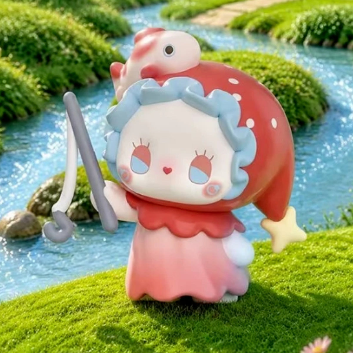 EMMA Lift Me Up Series Figure Blind Box - Red fish hat complete design example; random design not guaranteed