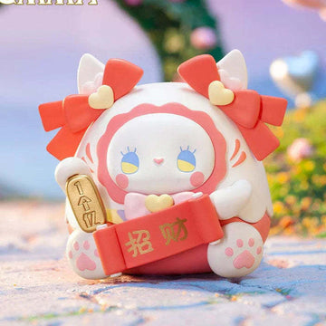 EMMA Lucky Eggs Series 7 Blind Box - Red bow complete figure example; random design not guaranteed