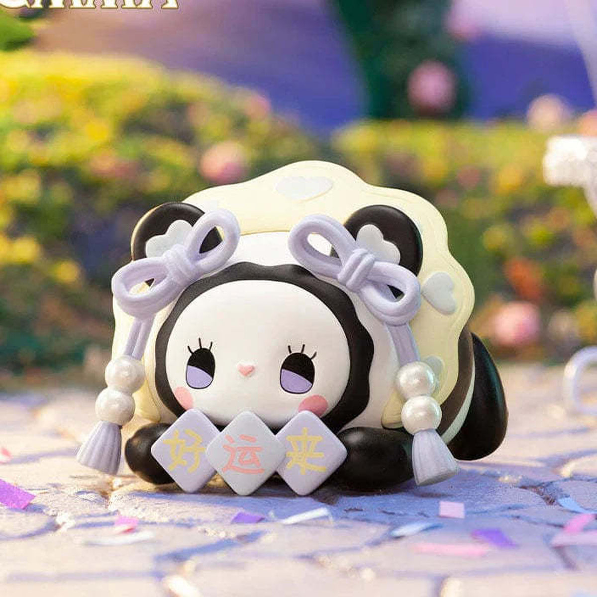 EMMA Lucky Eggs Series 7 Blind Box - Black complete figure example; random design not guaranteed
