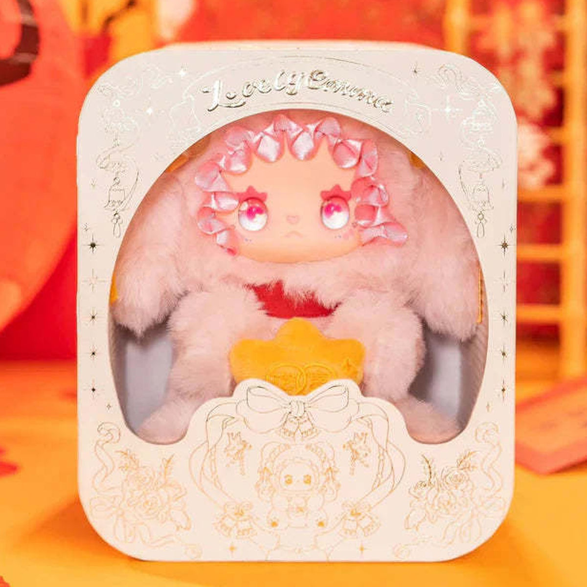 EMMA New Year Bunny Plush, Limited Version - Gift BOX packaging example; selected purchase option defines the supplied item