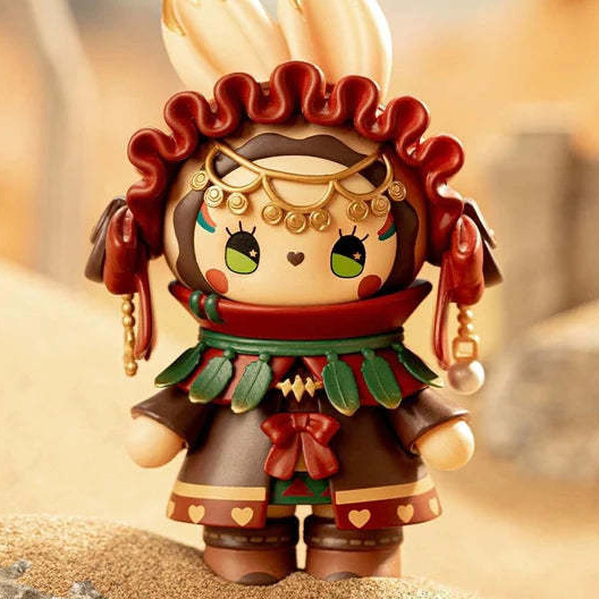 Emma River Of Time Series Blind Box - Complete standing figure example with red headwear and green collar; random design not guaranteed