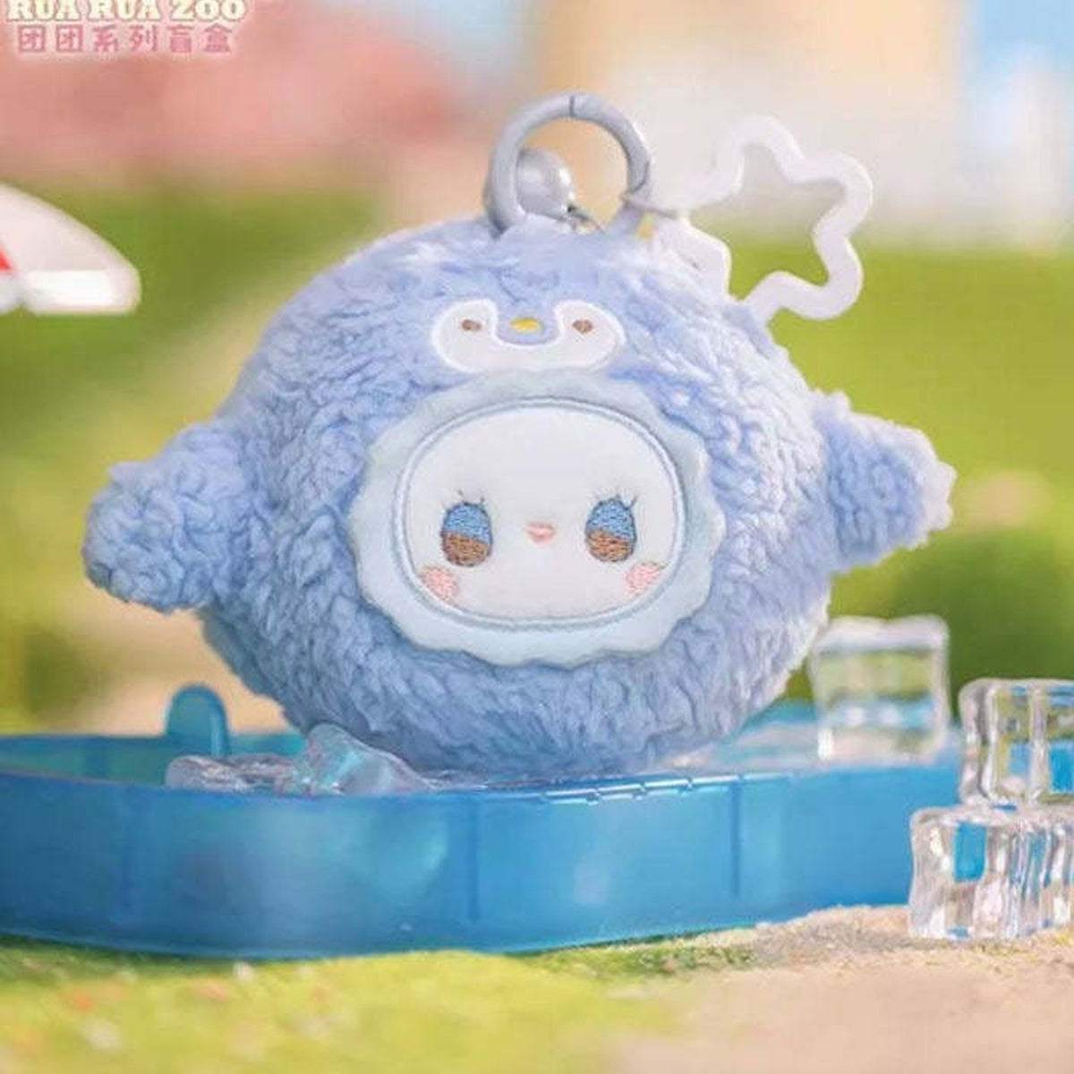 EMMA RUA RUA ZOO Series Sachet Plush Dolls - Complete blue sachet plush doll example; display props not included; random design not guaranteed