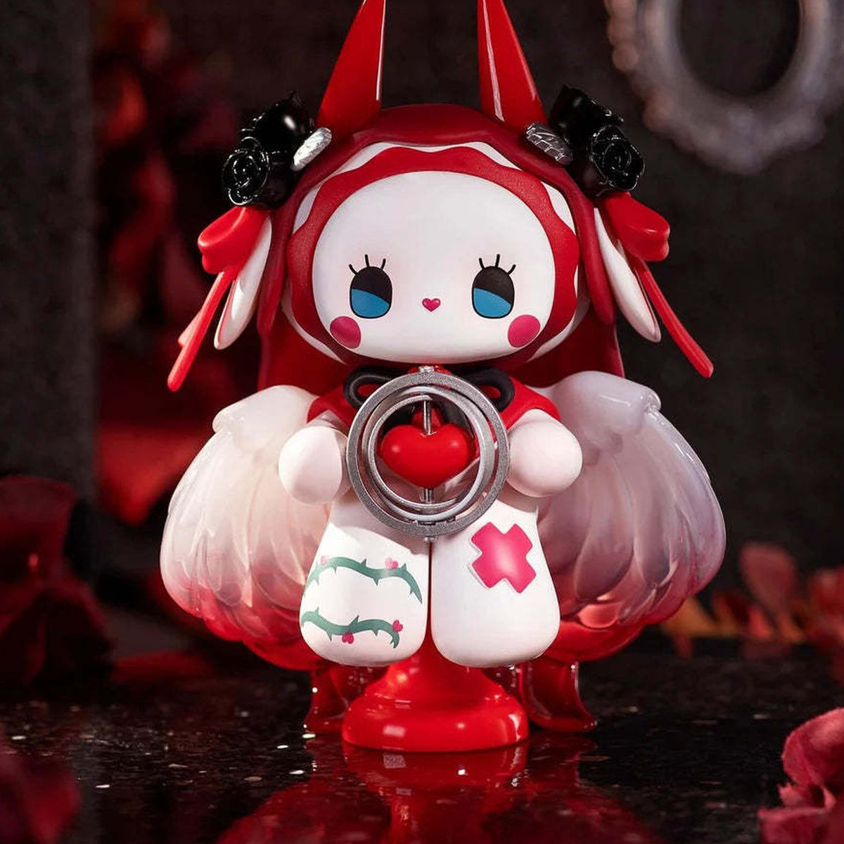 EMMA Secret Forest Be Loved Series 120% Figures, Blind Box - Red figure detail with upper ears cropped; random design not guaranteed