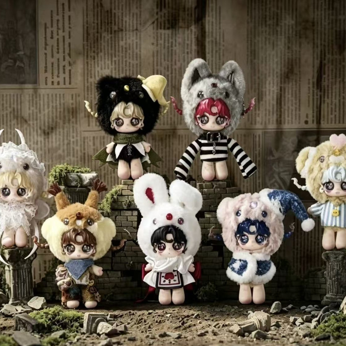 EoS Sanctuary of Lost Thing Series Plush Pendant Blind Box - Series overview with complete central plush examples; random design not guaranteed