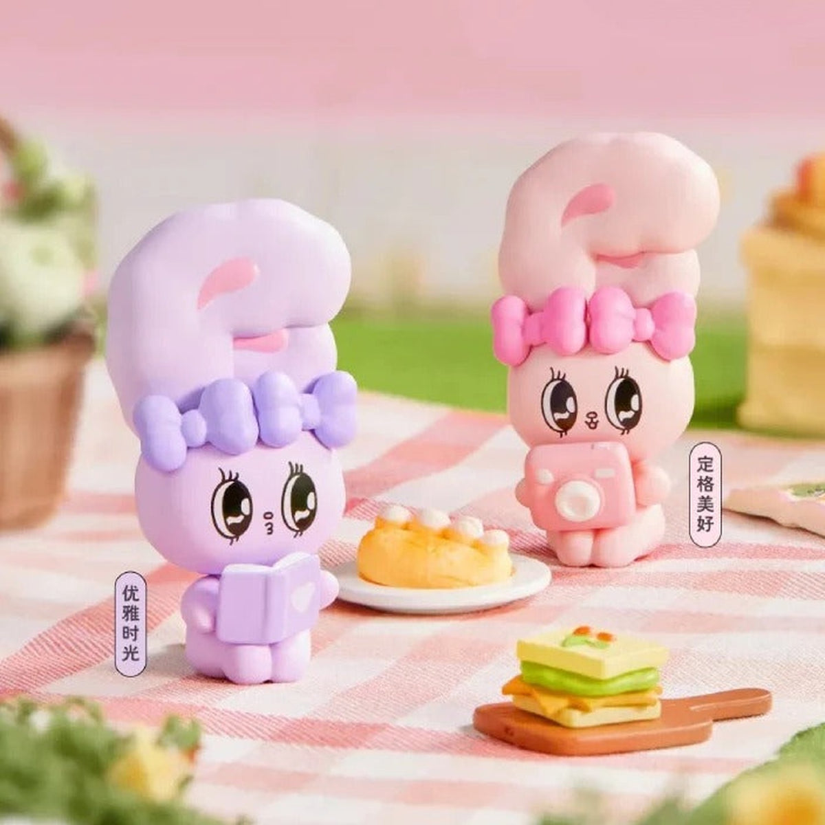 Esther Bunny Little Thoughts Series Figures Blind Box - Book and camera design examples; random design not guaranteed