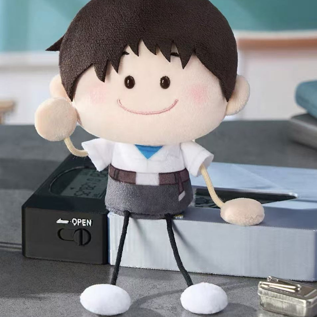 EVANGELION V1 dark-haired plush pendant design example; random design, scene props excluded