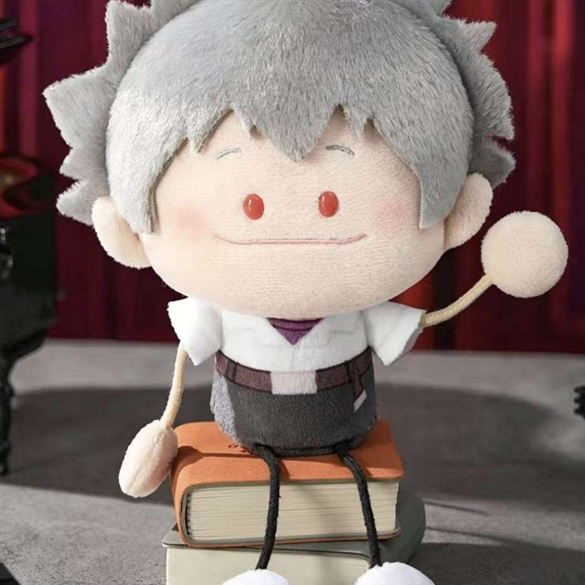 EVANGELION V1 grey-haired plush pendant design example; random design, scene props excluded