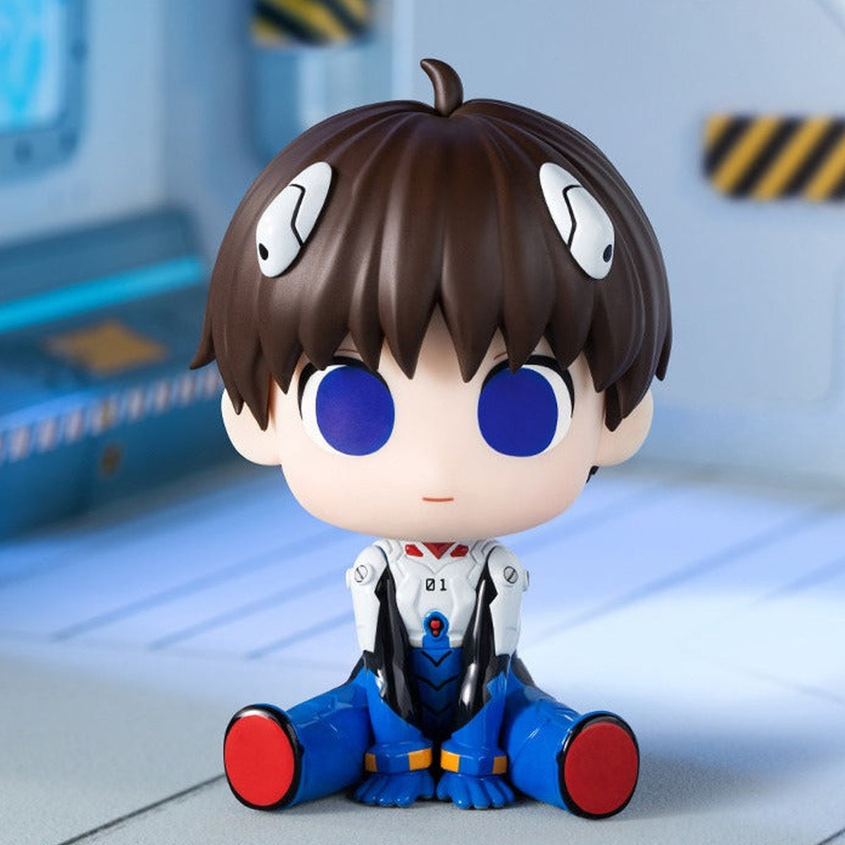 EVA Kawaiina Series V1 Mini Moe Project Figure Blind Box - Blue suit seated design example; random design not guaranteed