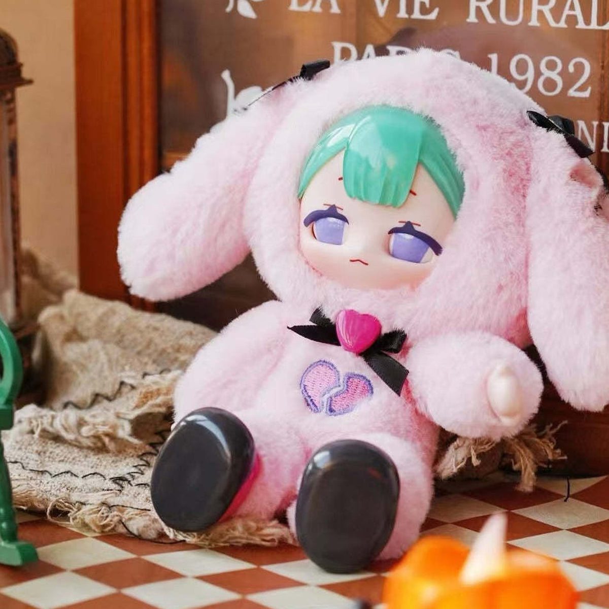 Eve Lynna Strange Park Series Plush Dolls, Blind Box - Pink rabbit complete plush example; random design not guaranteed