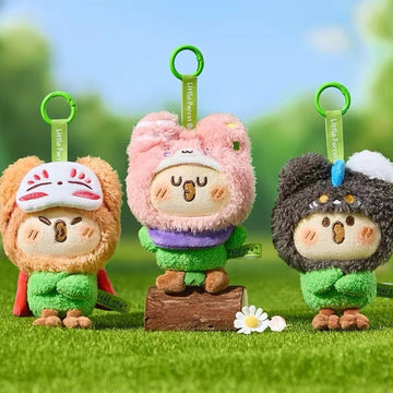 Fabulous beasts × Little Parrot BE BE Series Plush Pendant Blind Box - Three plush pendant examples with left outer edge cropped; display props not included; random design not guaranteed