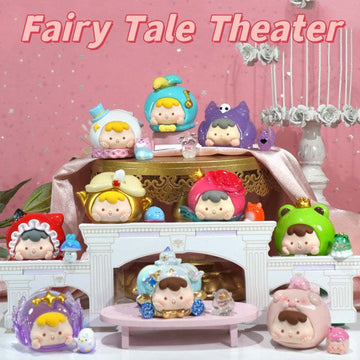 Fairy Tale Theater group scene with series design examples; not guaranteed contents of one box or a nine-box set
