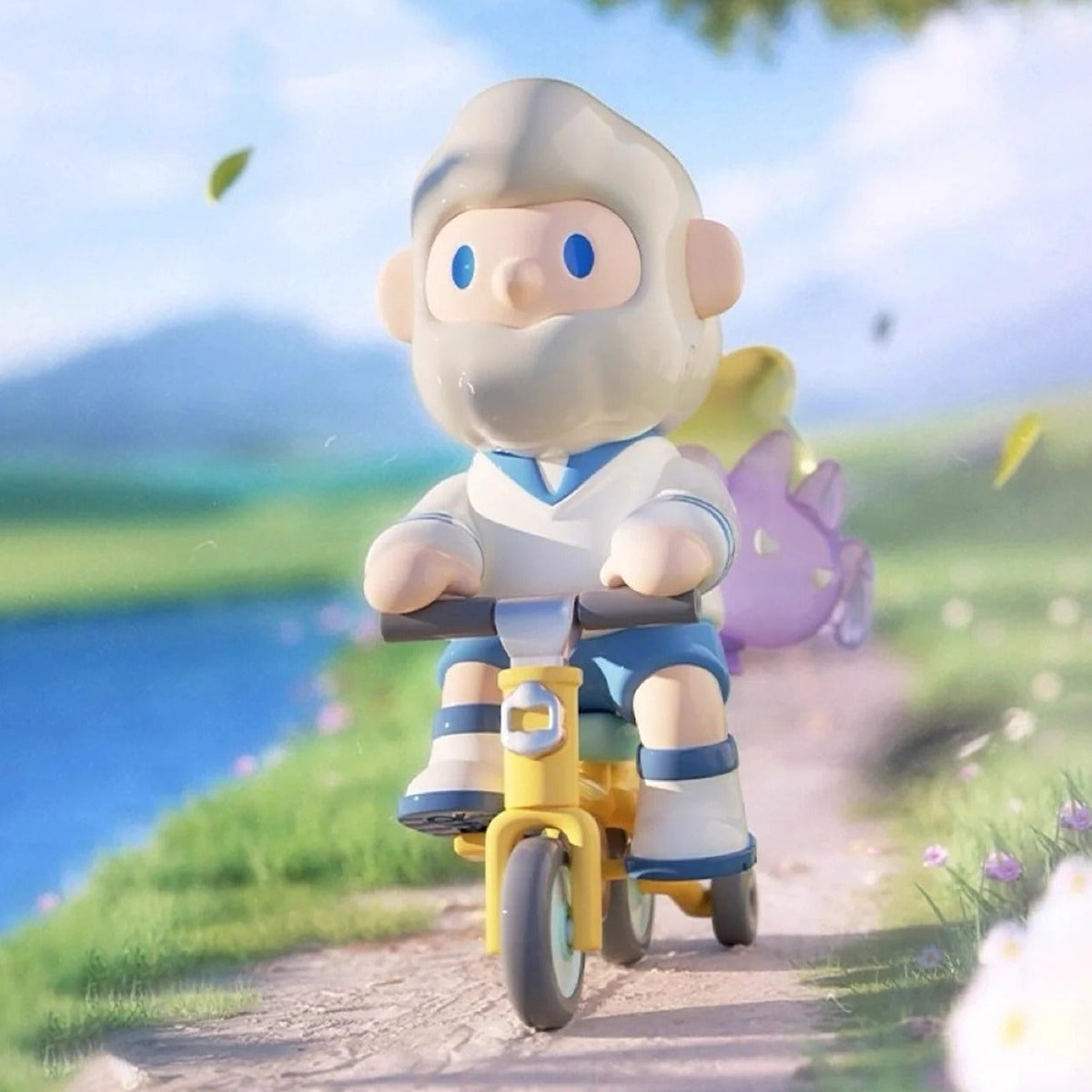 FARMER BOB Flash Back Series Figures, Blind Box - Bicycle complete design example; random design not guaranteed