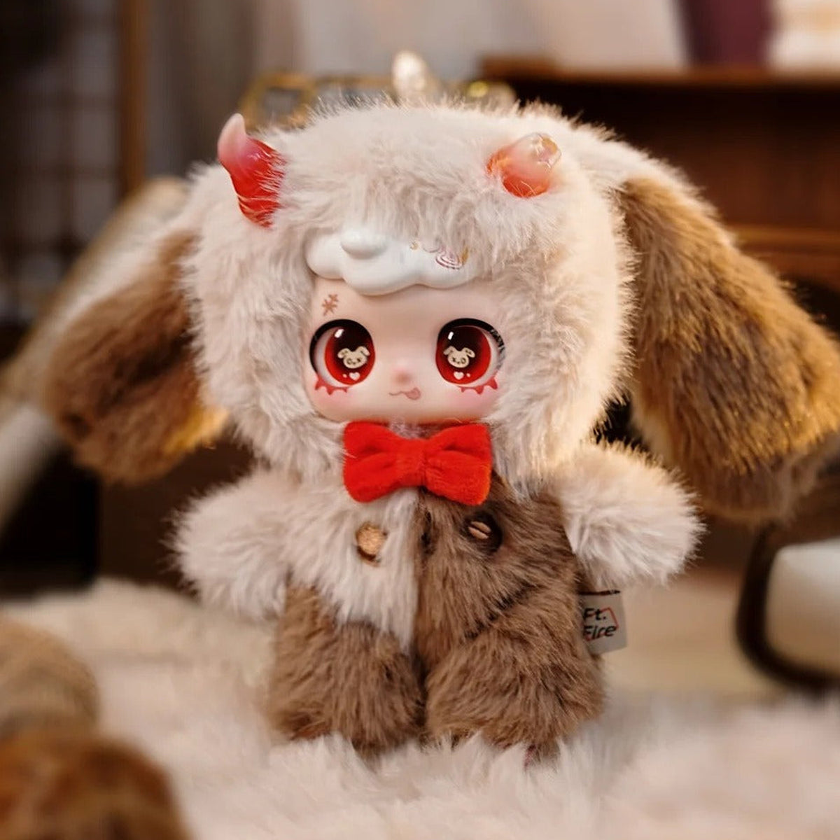 Feeco Spell Lost Series Plush Blind Box - Brown outfit design example; random design not guaranteed
